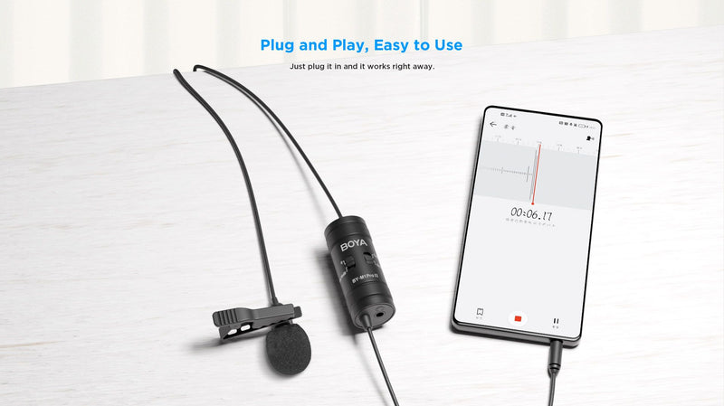 BOYA BY-M1 Pro II Universal Lavalier Microphone