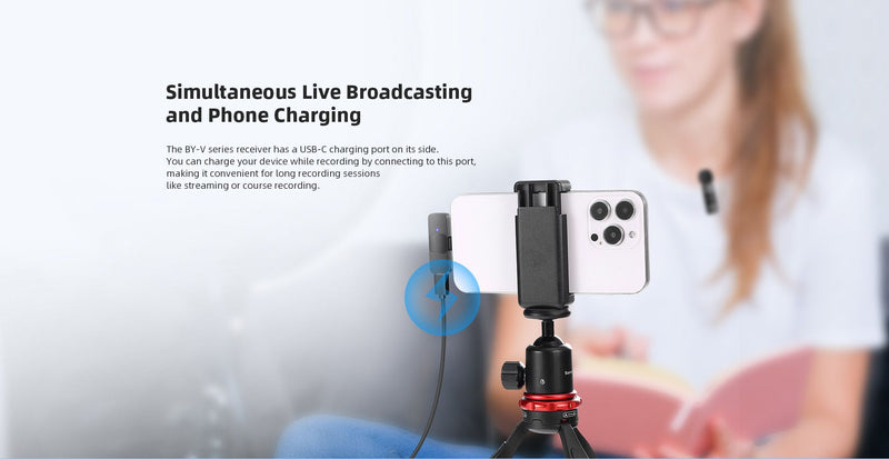 BY-V2 Ultracompact 2.4GHz Wireless Microphone System