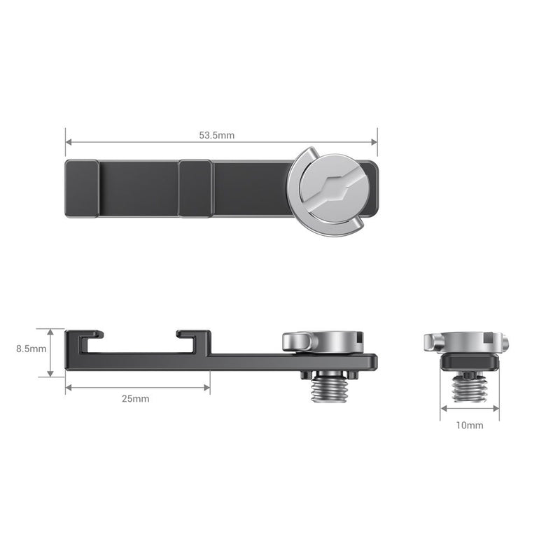 SmallRig 1/4"-20 Thread to Cold shoe adapter for Pro Mobile Cage BUC2638