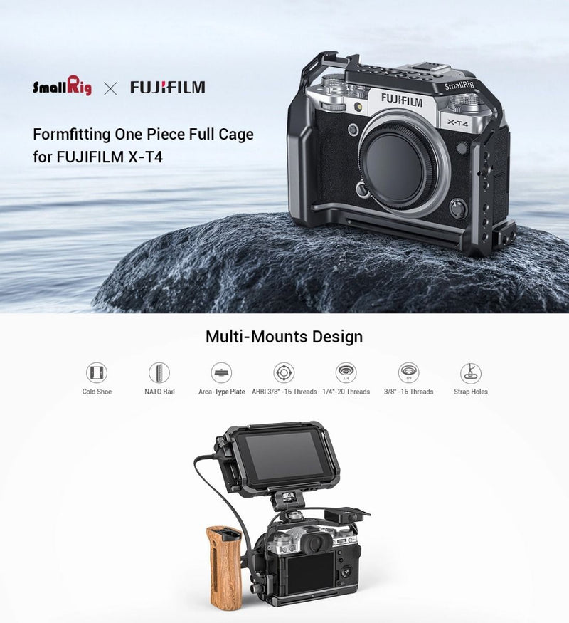 SmallRig Cage for FUJIFILM X-T4 Camera CCF2808