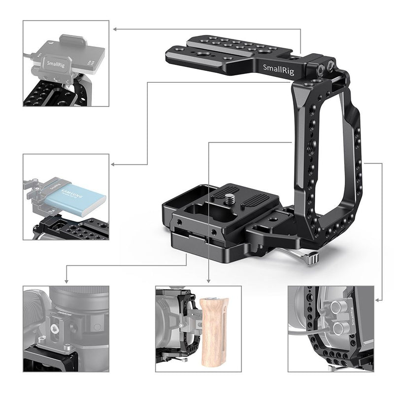 SmallRig QR Half Cage for Blackmagic Design Pocket Cinema Camera 4K & 6K CVB2255B