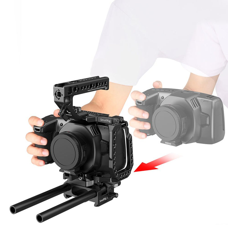 SmallRig QR Half Cage for Blackmagic Design Pocket Cinema Camera 4K & 6K CVB2255B