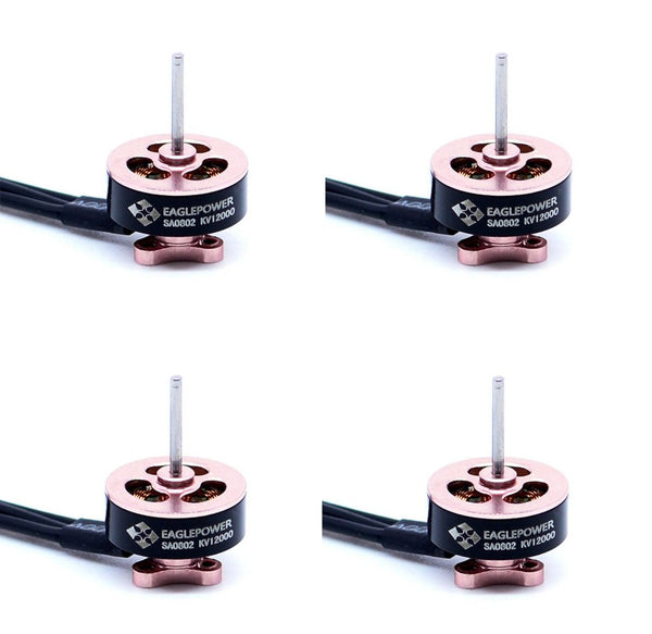 EaglePower SA0802 12000KV Brushless Motors (x4) for FPV Racing Drone