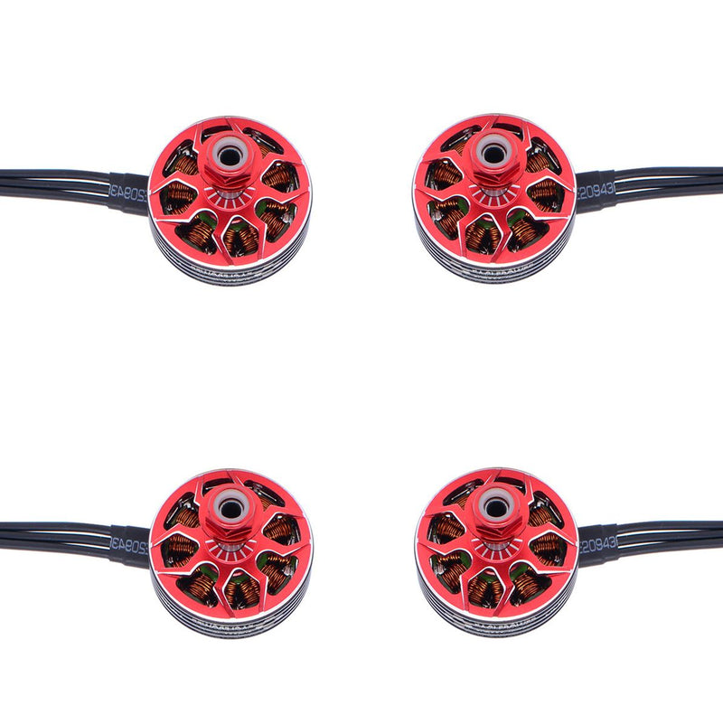 EaglePower SA2306 2345KV 3-4S Brushless Motors (x4) Red for FPV Racing Drone