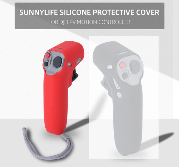 Sunnylife Silicone Protective Cover for DJI FPV Motion Controller (Red)