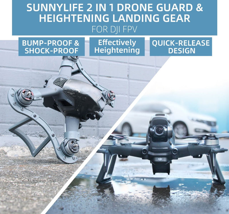 Sunnylife 2 in 1 Drone Guard & Landing Gear for DJI FPV