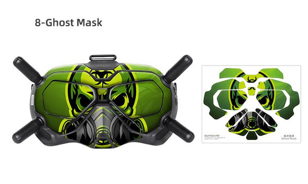 Sunnylife PVC Stickers for DJI FPV Goggles V2 (Ghost Mask)