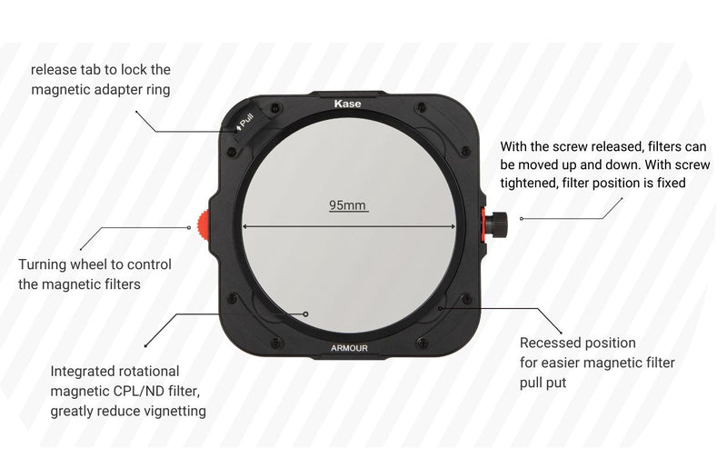 Kase Armour Magnetic Filter Holder