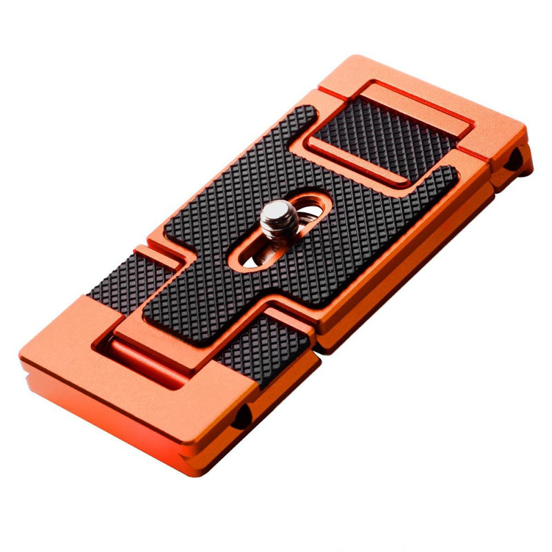 K&F Concept 2-in-1 Aluminum Multi Quick Release Plate (Orange)