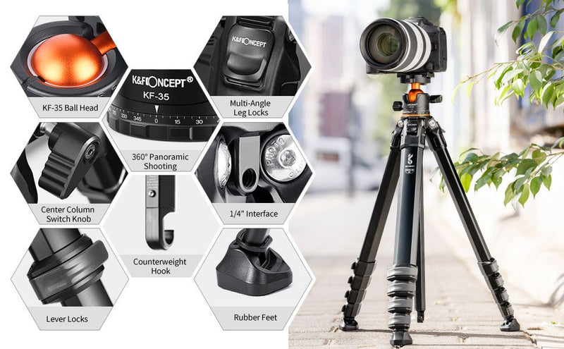 K&F Concept 70" Aluminium Alloy Tripod