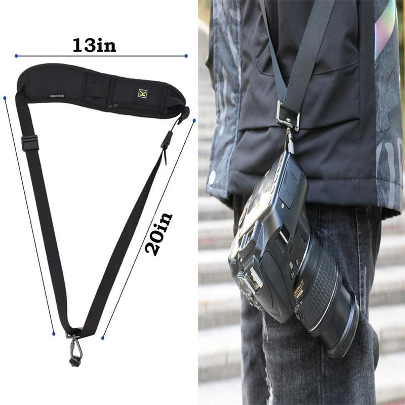 K&F Concept Adjustable Camera Neck Strap with Quick Release and Safety Tether