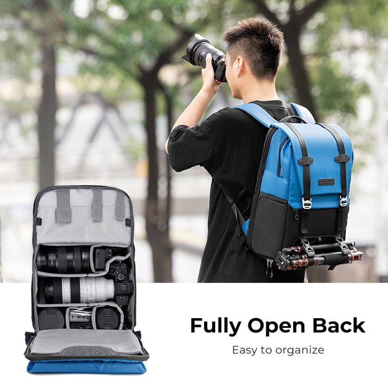 K&F Concept 20L Photography Backpack (Blue / Black)