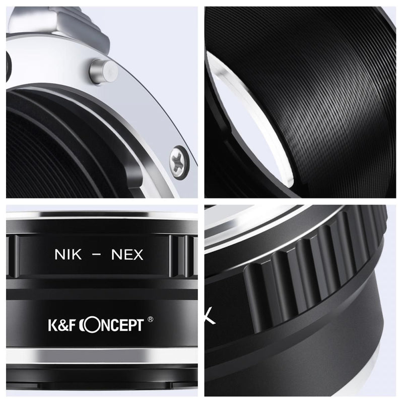 K&F Concept M11101 Nikon F Lenses to Sony E Lens Mount Adapter (NIK-NEX)