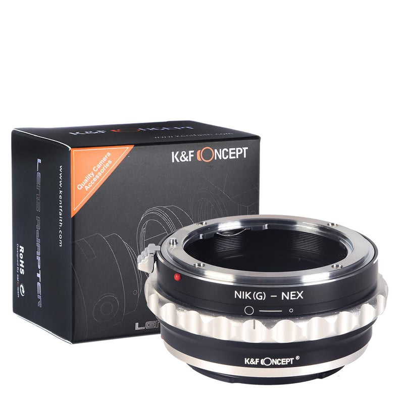 K&F Concept M18101 Nikon G/F/AI/AIS/D Lenses to Sony E Lens Mount Adapter