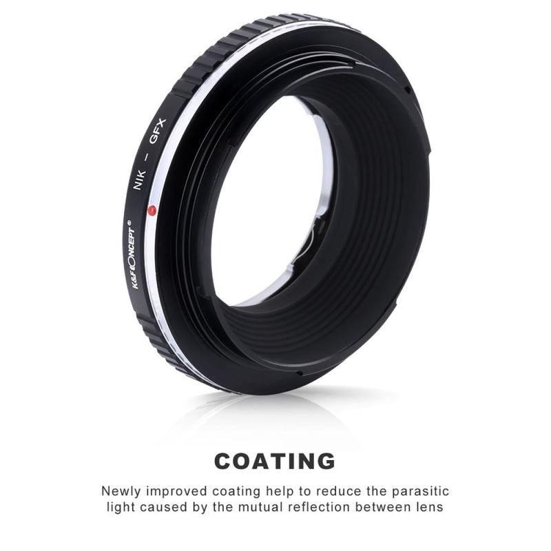 K&F Concept M11211 Nikon F Lenses to Fuji GFX Lens Mount Adapter