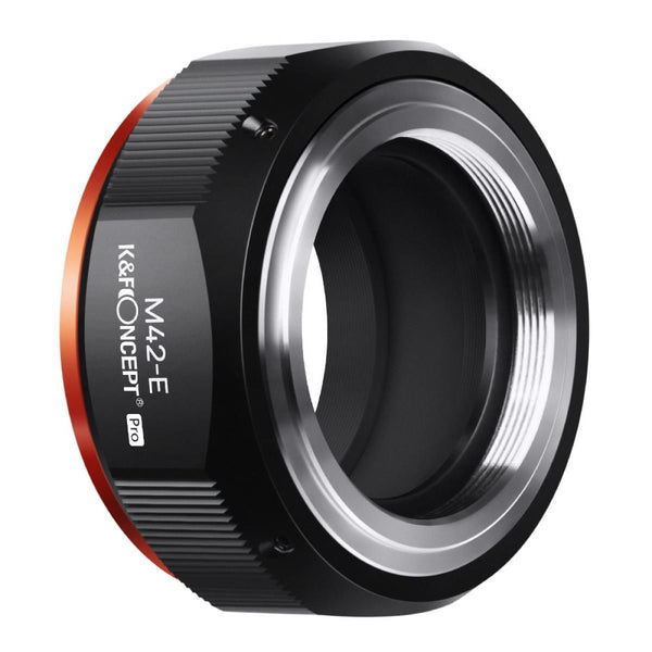 K&F Concept M10115 M42-NEX PRO High Precision Lens Adapter (Orange)(M42-E)