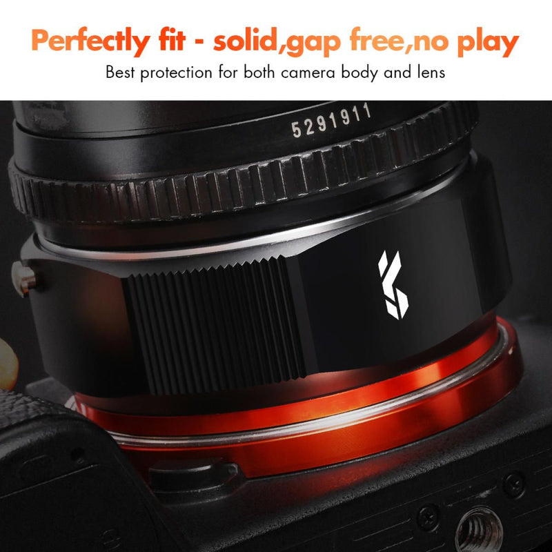 K&F Concept M15105 MD-NEX Pro High Precision Lens Adapter (Orange)(MD-E)