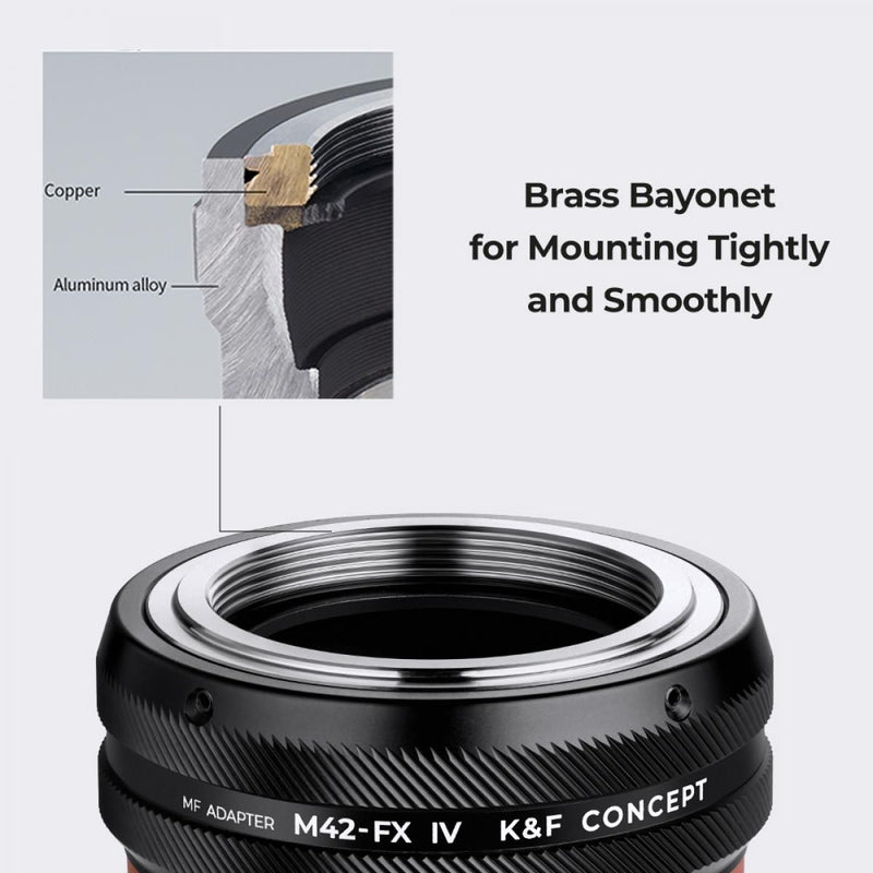 K&F Concept M42 Series Lens to Fuji X Series Lens Mount Adapter