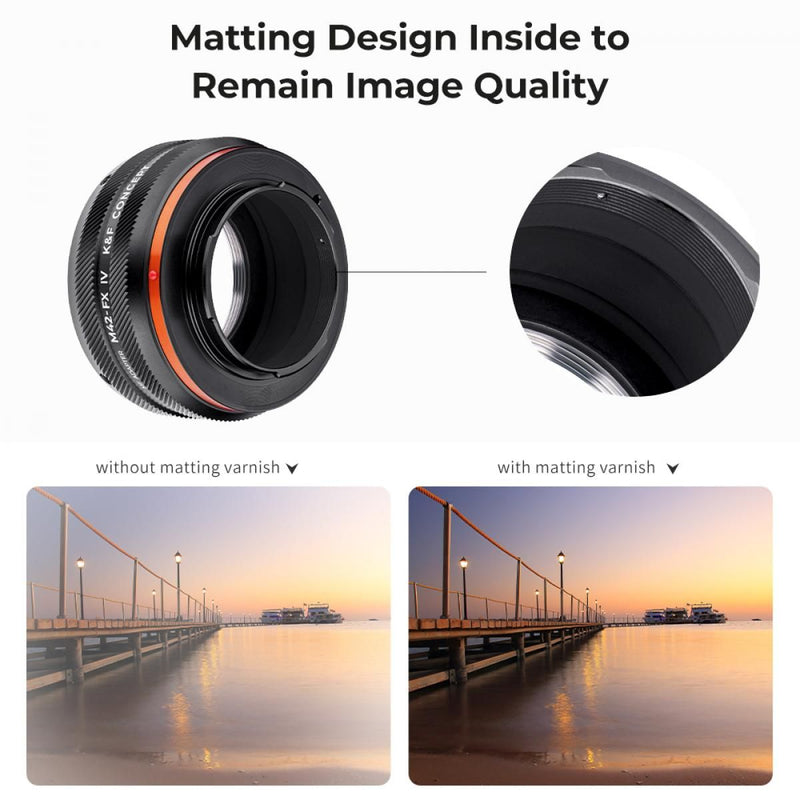 K&F Concept M42 Series Lens to Fuji X Series Lens Mount Adapter