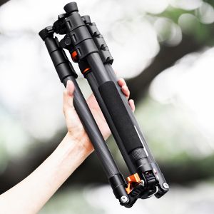 K&F Concept 63-inch Carbon Fiber Tripod with Detachable Monopod