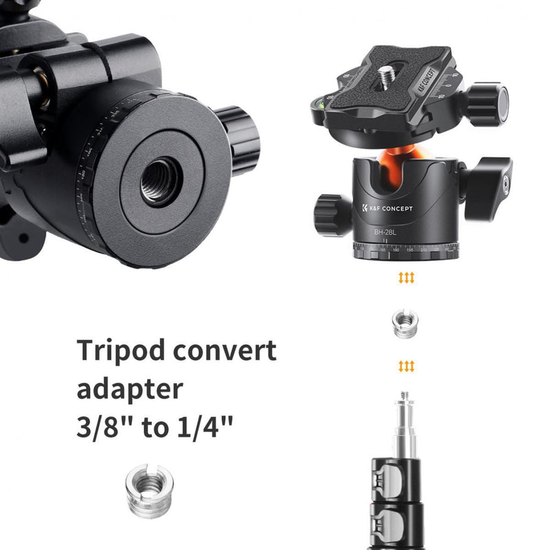 K&F Concept Tripod Ball Head with 1/4" Quick Release Plate