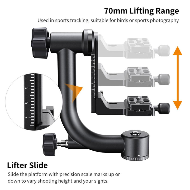 K&F Concept 360 Degree Panoramic Gimbal Tripod Head