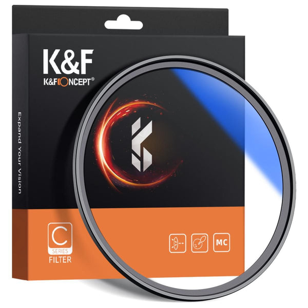 K&F Concept 82MM Ultra-Slim Blue Multi-Coated MCUV Filter German Optics