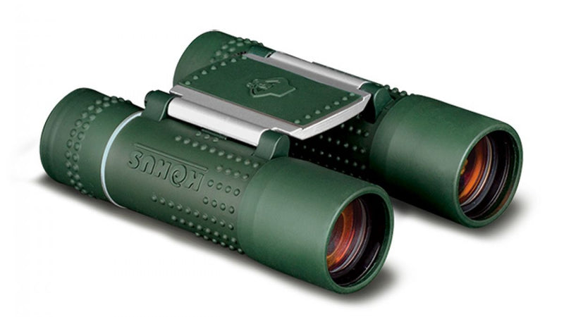 Konus 2041 ACTION 10x25 Fixed Focus Binocular (Ruby Coating / Green Rubber)