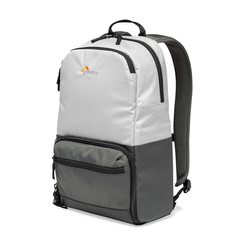 Lowepro Truckee BP 200 LX Camera Backpack with features like padded laptop pocket, secure camera compartment, and sternum strap for all-day comfort.