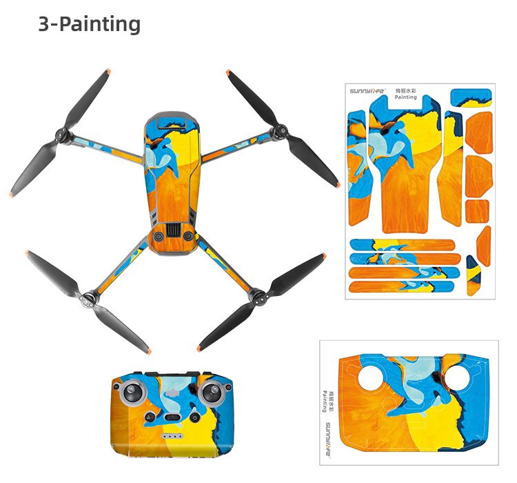 Sunnylife Decals Skin 3M Sticker for DJI Mavic 3 (Painting)