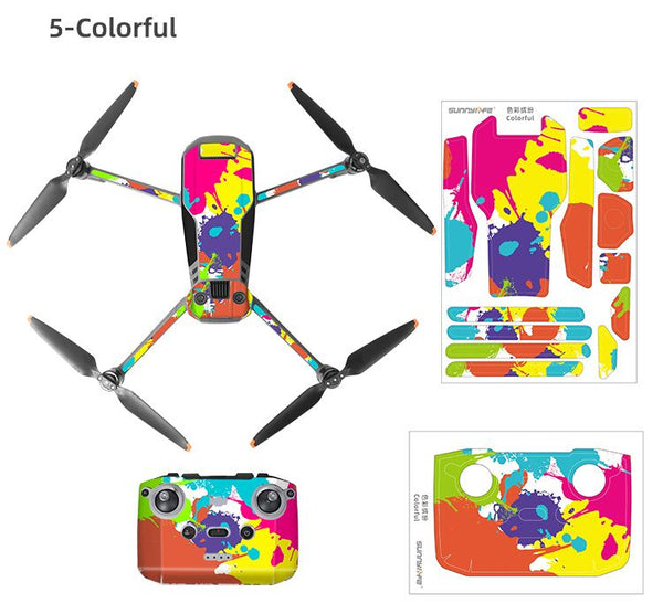 Sunnylife Decals Skin 3M Sticker for DJI Mavic 3 (Colourful)