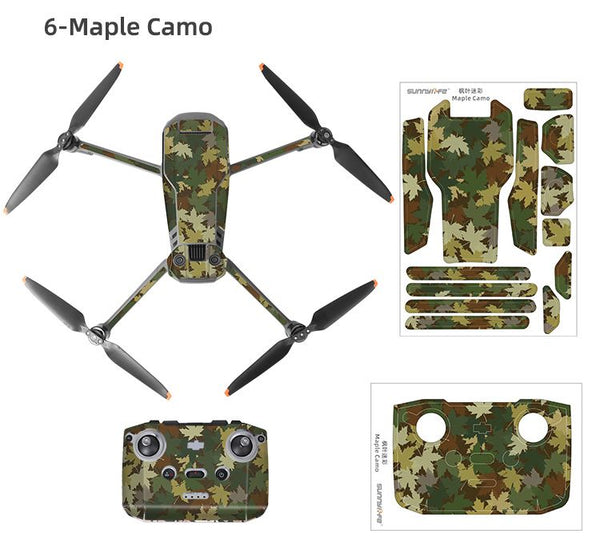 Sunnylife Decals Skin 3M Sticker for DJI Mavic 3 (Maple Camo)