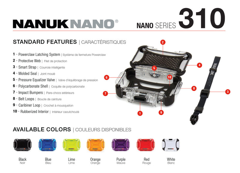 Nanuk Nano 310 Case for Mobile Phone (Red)