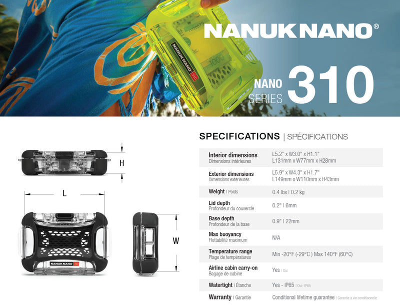 Nanuk Nano 310 Case for Mobile Phone (White)