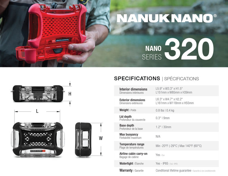 Nanuk Nano 320 Case (Clear)