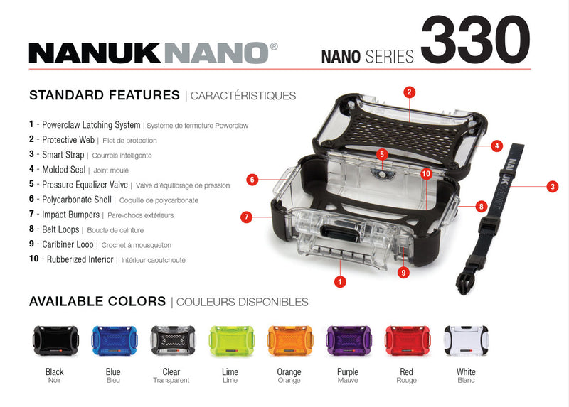 Nanuk Nano 330 Case (Orange)