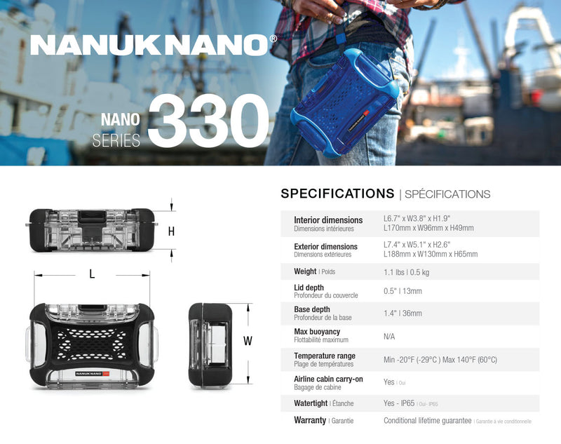 Nanuk Nano 330 Case (Purple)