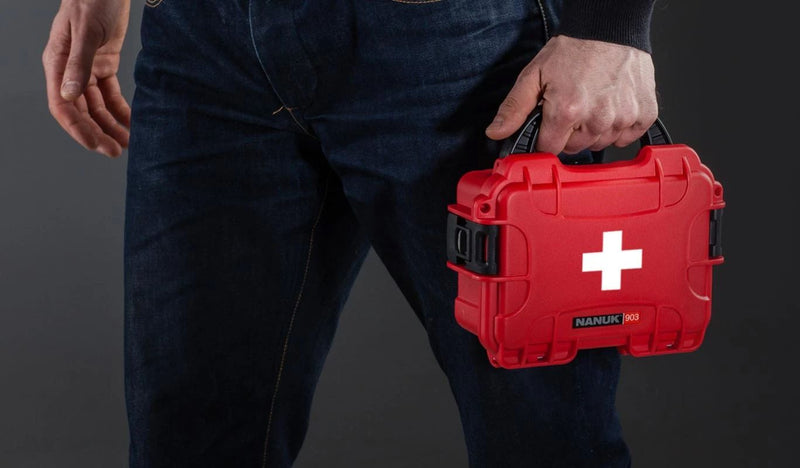 Nanuk Case 903 with First Aid Logo (Red)