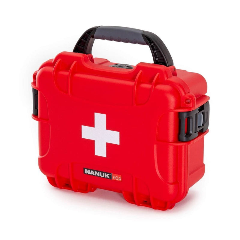 Nanuk Case 904 with First Aid Logo (Red)