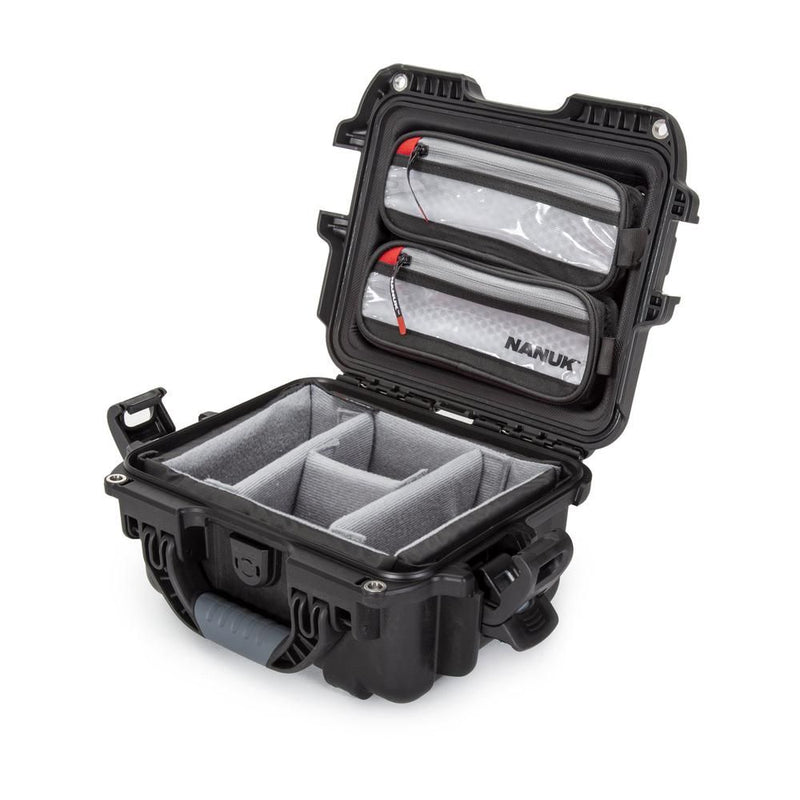 Nanuk 905 Case with Lid Organiser and Padded Divider (Black)