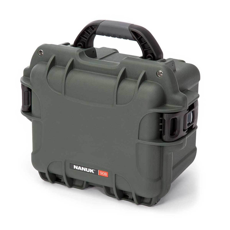 Nanuk 908 Case with Cubed Foam (Olive)