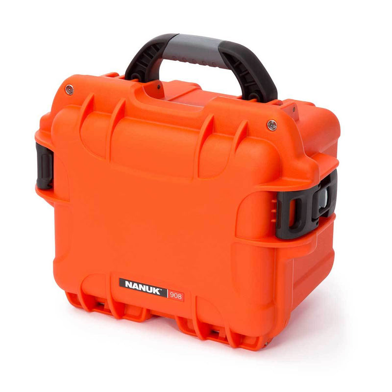 Nanuk 908 Case with Cubed Foam (Orange)