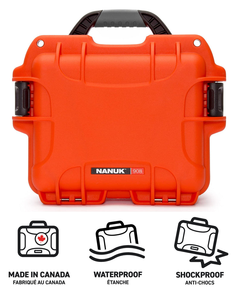 Nanuk 908 Case Empty (Orange)