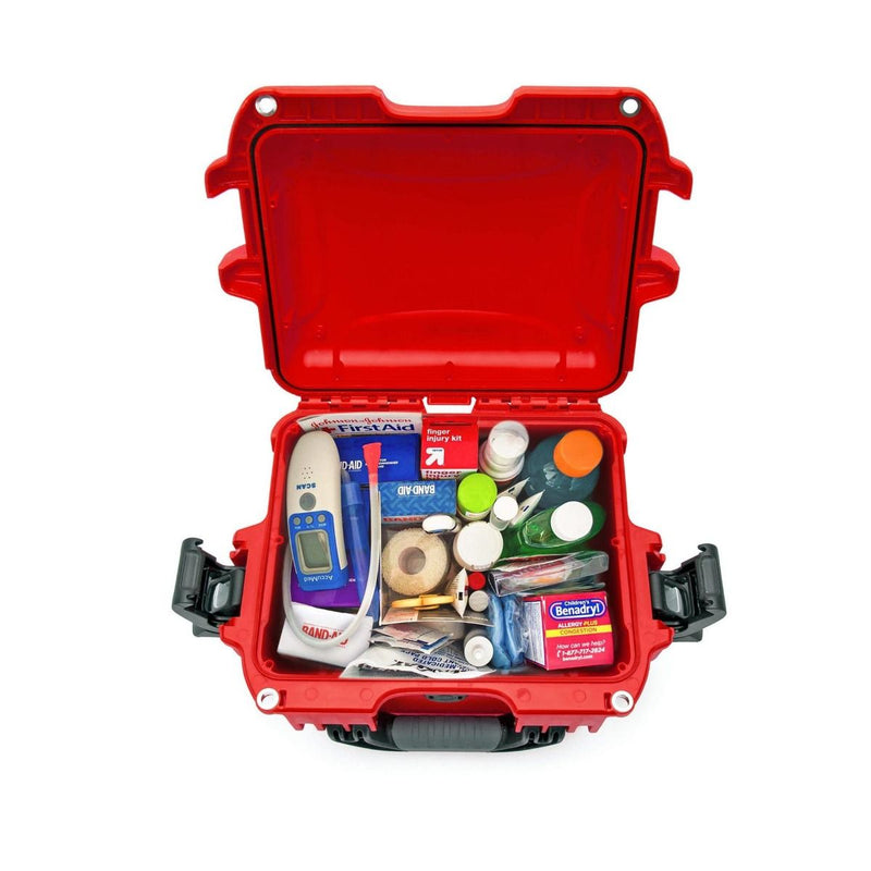 Nanuk 908 Case with First Aid Logo (Red)