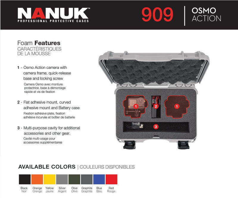 Nanuk 909 Case for Osmo Action (Blue)