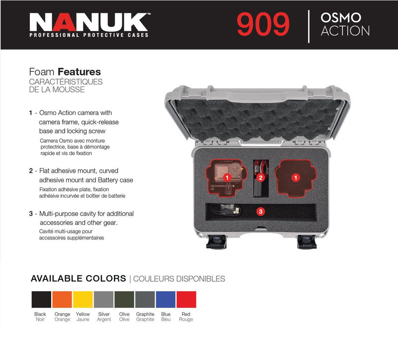 Nanuk 909 Case for Osmo Action (Graphite)