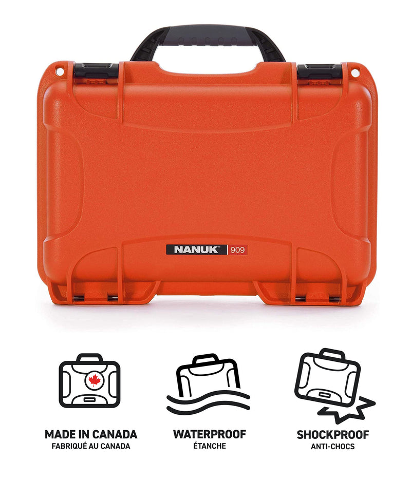 Nanuk 909 Case for GoPro HERO9/HERO10 (Orange)