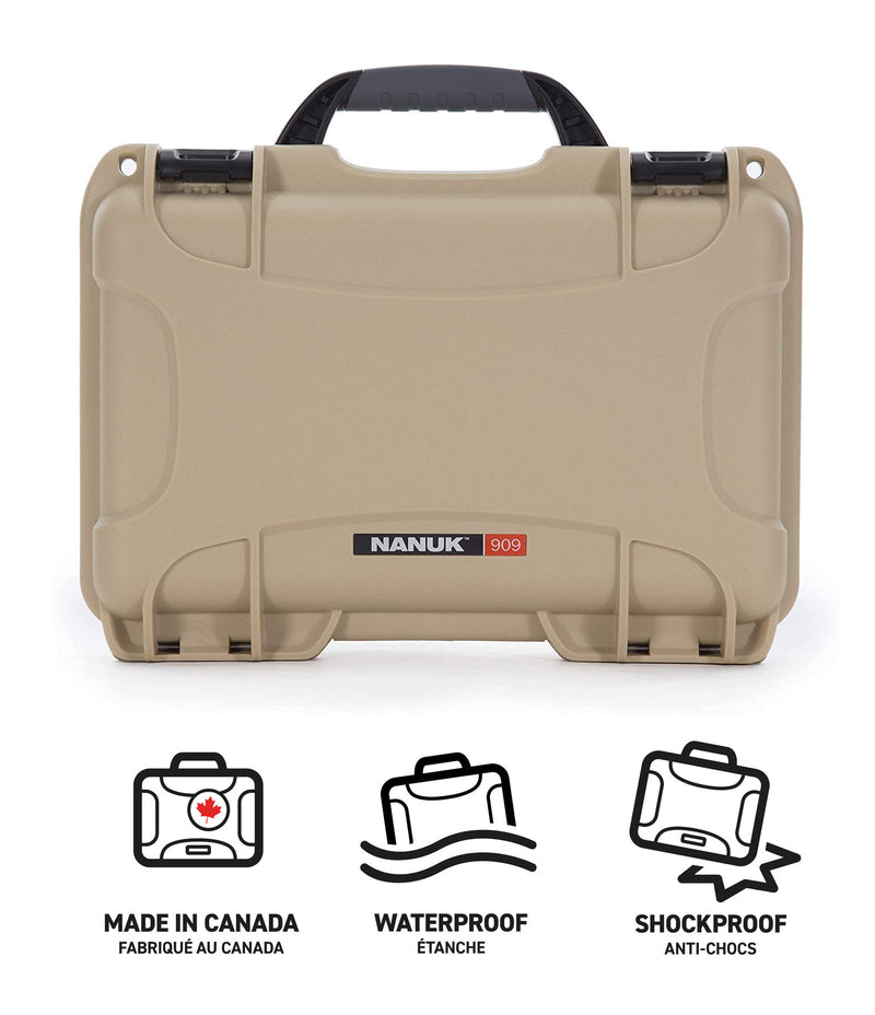 Nanuk 909 Case for GoPro HERO9/HERO10 (Tan)