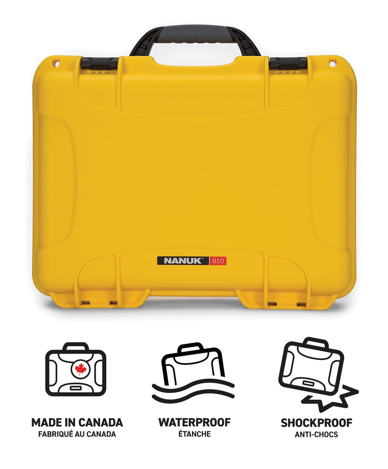 Nanuk 910 Case Empty (Yellow)