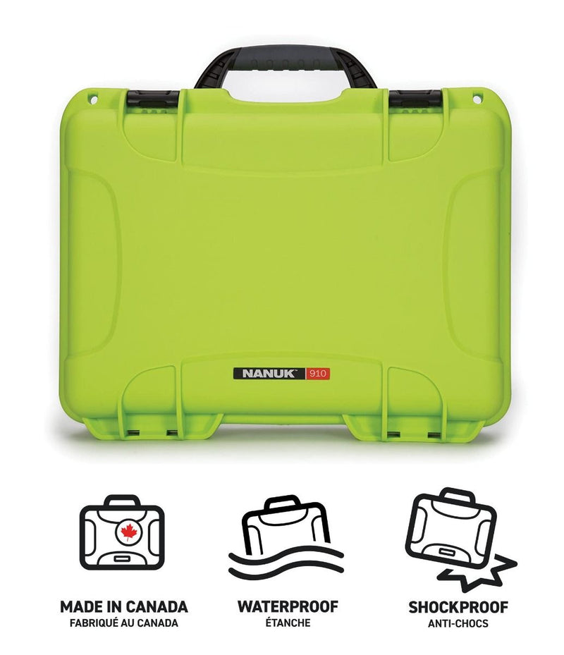 Nanuk 910 Case for (2x) PS5 Controllers (Lime)